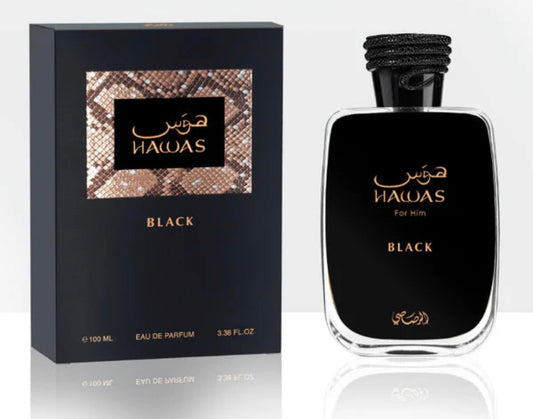 HAWAS BLCKFOR HIM EDP 3.4oz