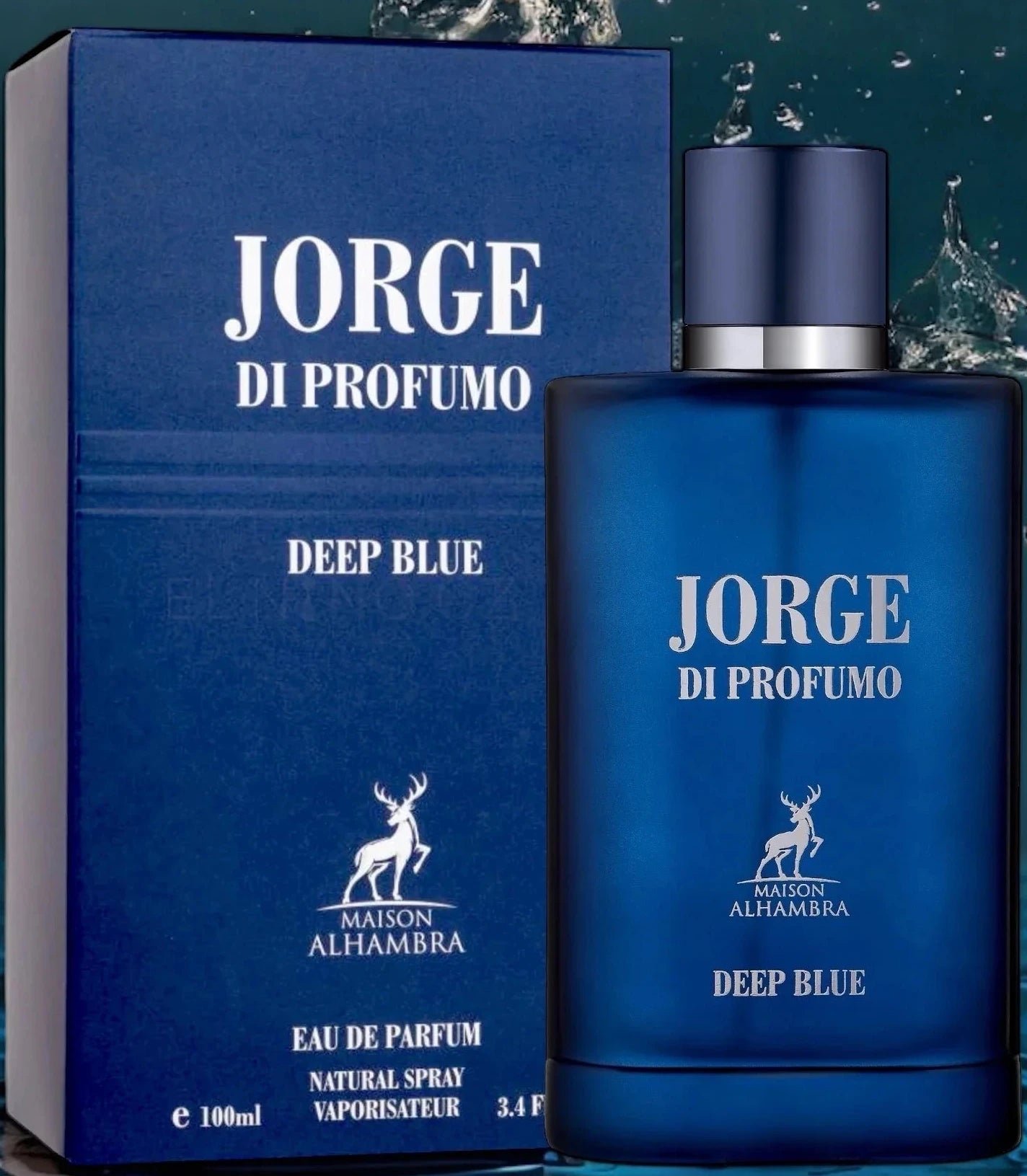 JORGE DI PROFONDO DEEP BLUE BY MAISON ALHAMBRA EAU DE PARFUM 3.4 ML