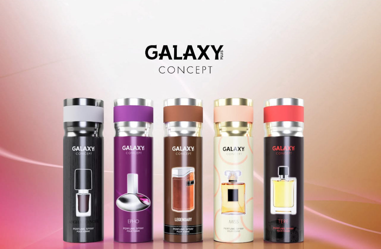 Box of 12 Galaxy Plus Concept Body Spray for Men/Women 200ml each.