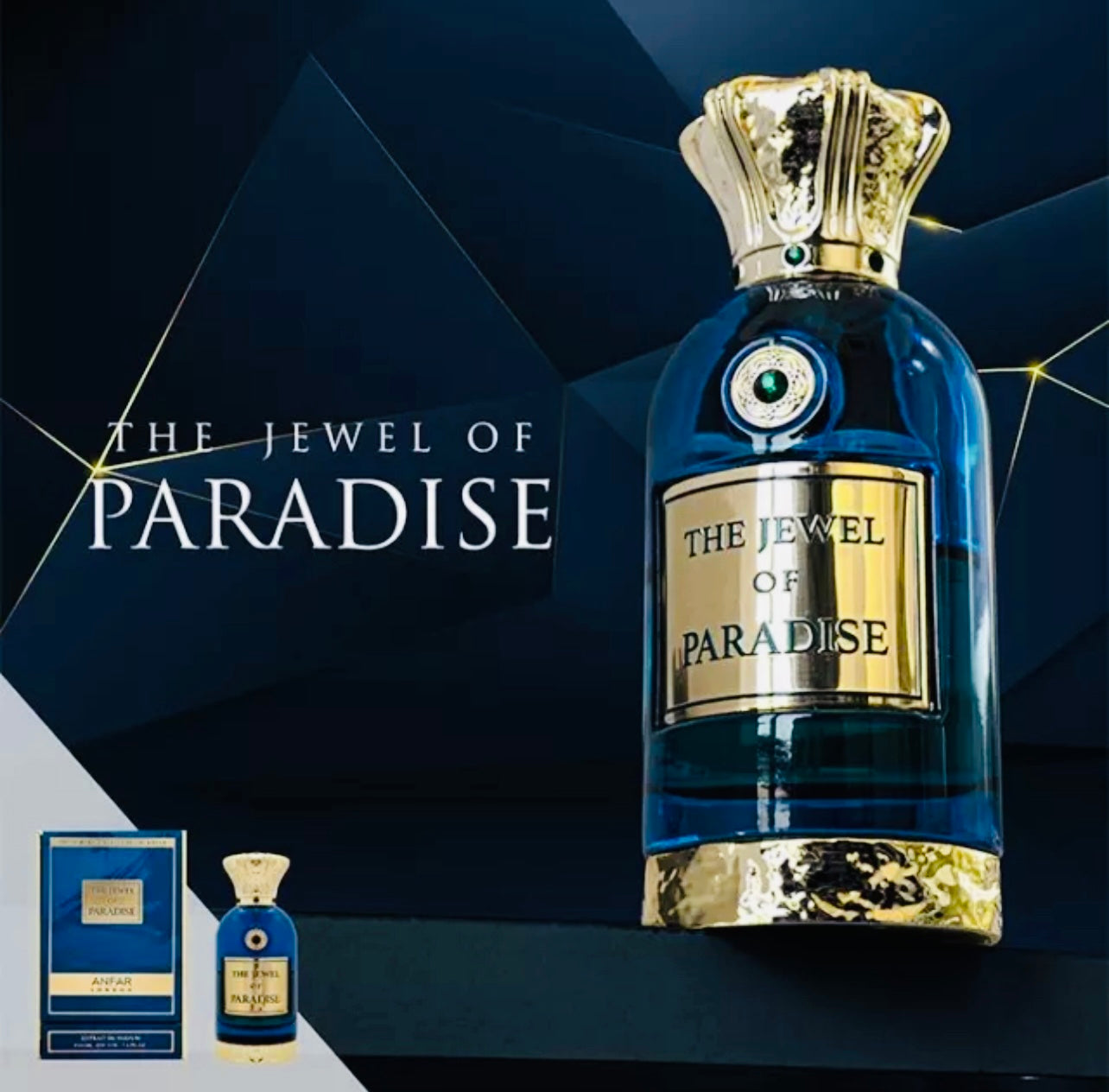 THE JEWEL OF PARADISE BY ANFAR LONDON EXTRAIT DE PARFUM 3.4FL. OZ