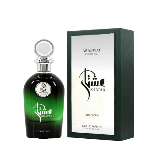 ISHATAR CITRUS OUD BY ARABIYAT PRESTIGE EAU DE PARFUM 3.7FL. OZ.