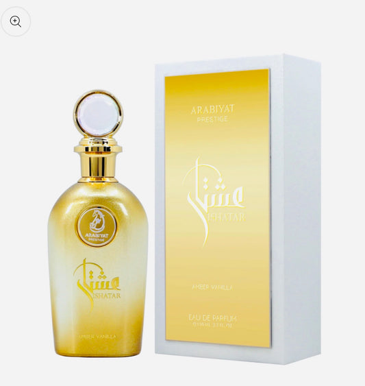 ISHATAR AMBER VANILLA BY ARABIYAT PRESTIGE EAU DE PARFUM 3.7FL. OZ.