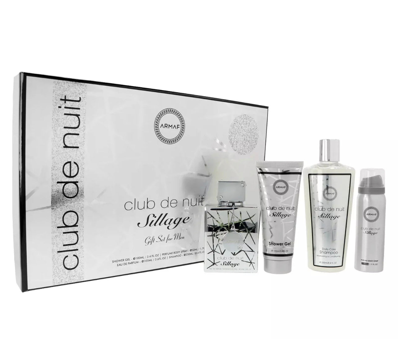 CLUB DE NUIT SILLAGE CDN 4 PIECE SET FOR UNISEX EDP