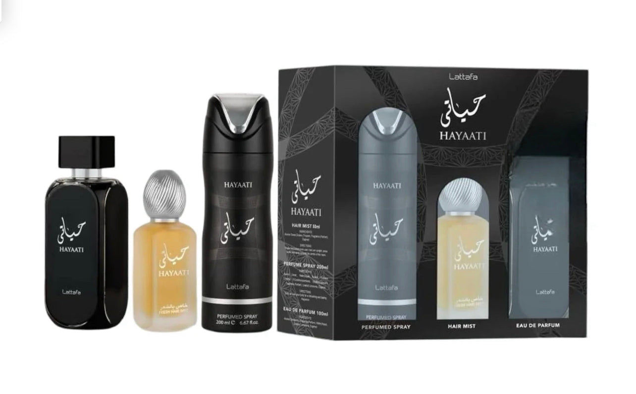 HAYAATI BY LATTAFA 3PCS GIFT SET