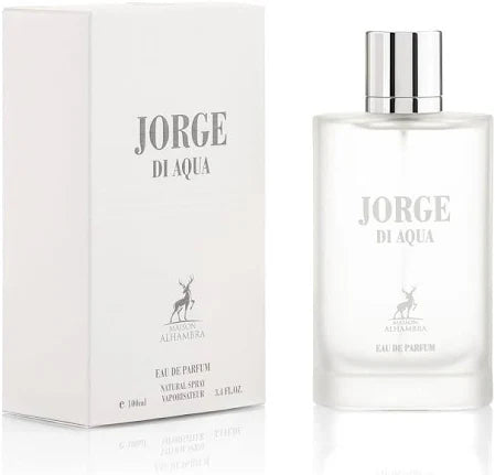 JORGE DI PROFUMO AQUA BY MAISON ALHAMBRA EAU DE PARFUM 3.4FL.OZ.